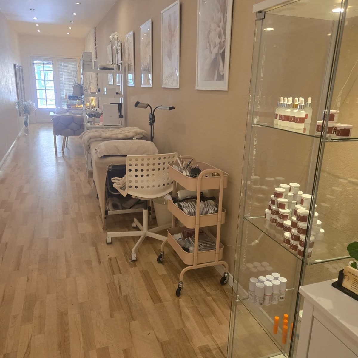 Behandlingsrummet hos IMI Skin Care
